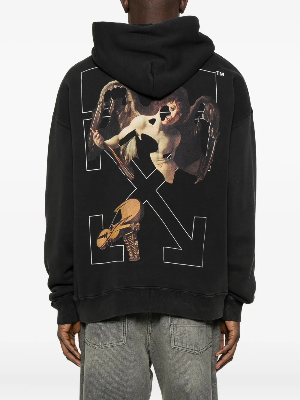 Off-White Cupid Arrow hoodie Zwart