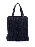 CHANEL Pre-Owned 2000-2002 Mini Suede Studded Fringe tote bag - Purple