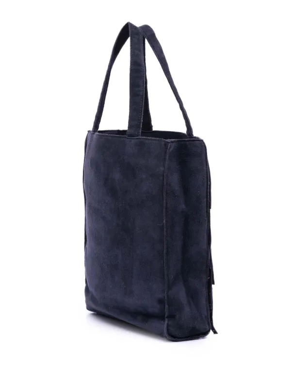 CHANEL Pre-Owned 2000-2002 ミニ スエード スタッズ フリンジ 