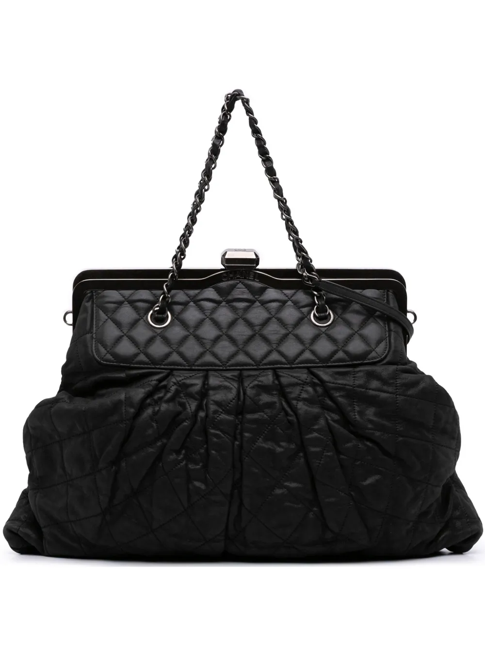 CHANEL Pre-Owned 2010-2011 Iridescent Quilted Calfskin Chic Frame CHANEL Pre-Owned 2010-2011 Iridescent Quilted Calfskin Chic Frame
