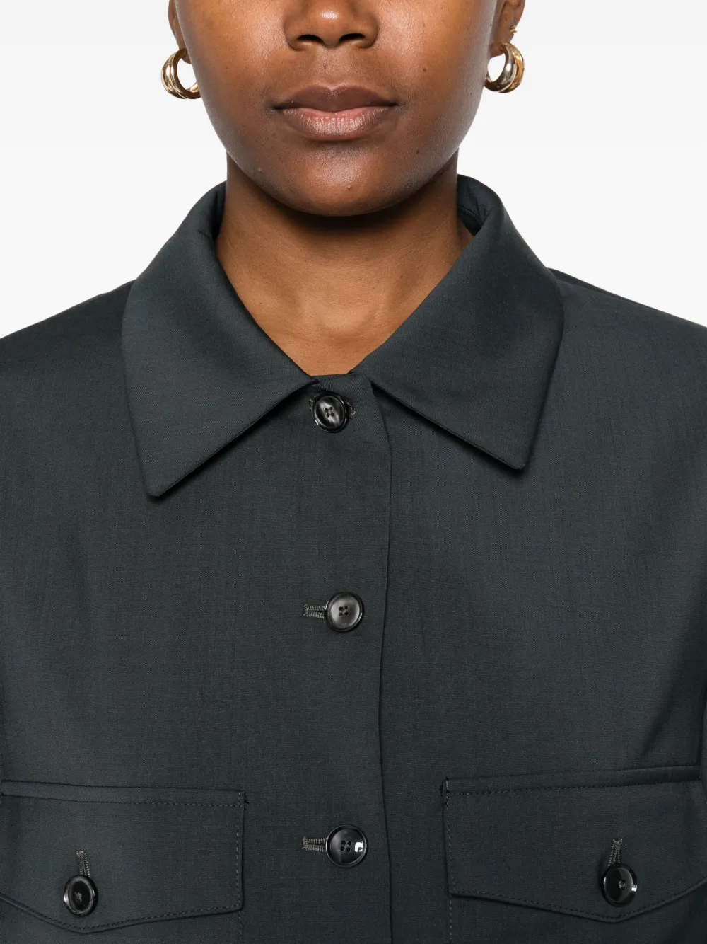 Barena Venezia Button-fastening Flap-pocket Jacket In Green