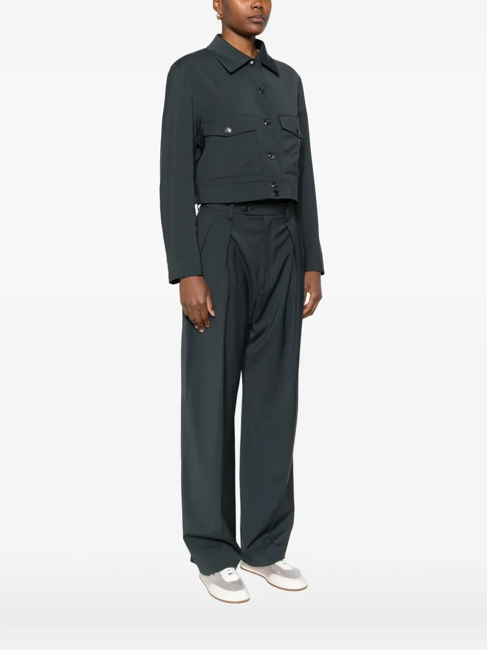 Barena Venezia Button-fastening Flap-pocket Jacket In Green
