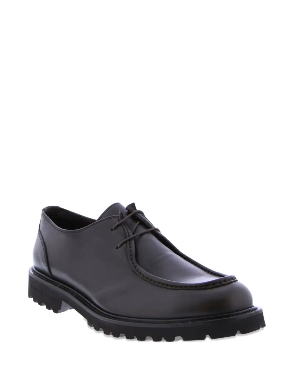 Fratelli Rossetti leather lace-up derby shoes Black
