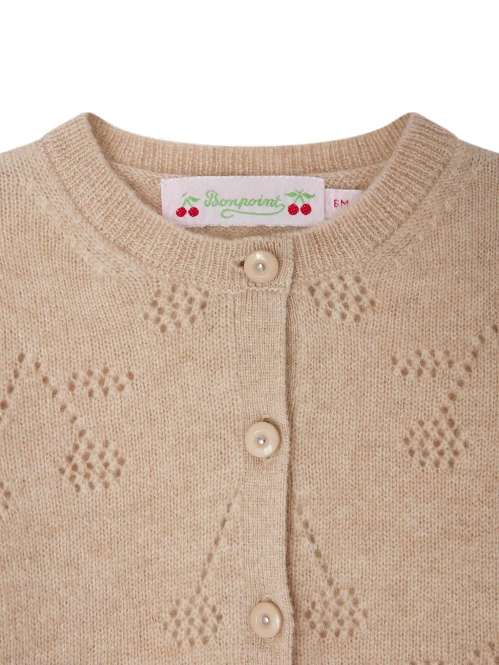 Bonpoint Top met knopen Beige