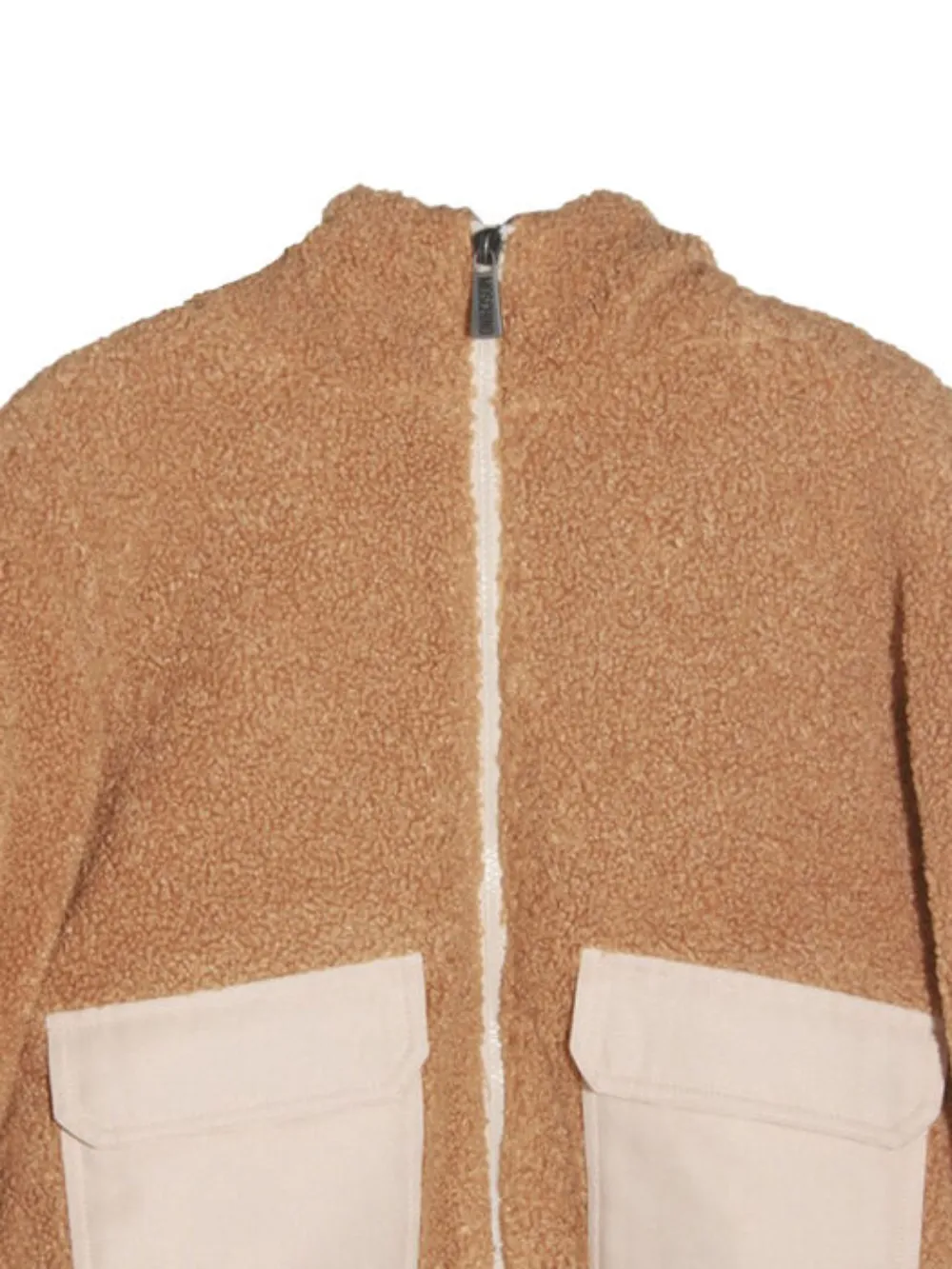 Moschino Kids Teddy jack met zak Bruin