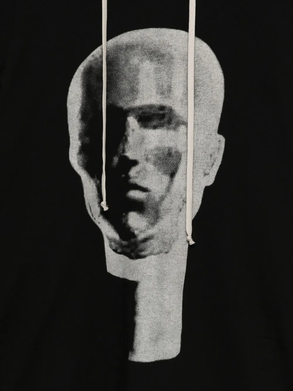 Rick Owens Drkshdw Peter Graphic-print Hoodie In Black
