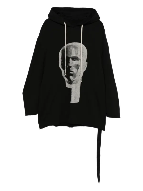 Rick Owens DRKSHDW Peter グラフィック パーカー | ブラック Rick Owens DRKSHDW Peter グラフィック パーカー | ブラック