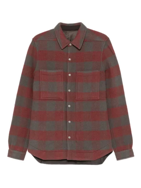 Rick Owens checked wool jacket