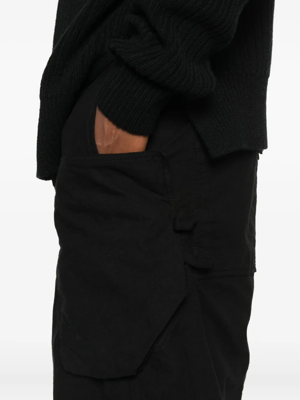 Rick Owens Drkshdw Stefan Cargo-pocket Skirt In Black