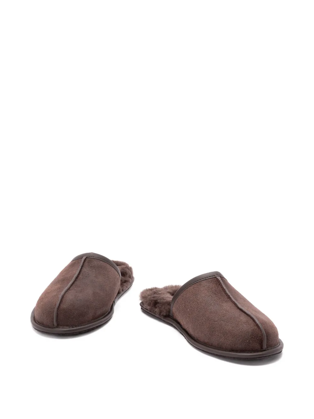 Ugg Suede Slippers In Brown