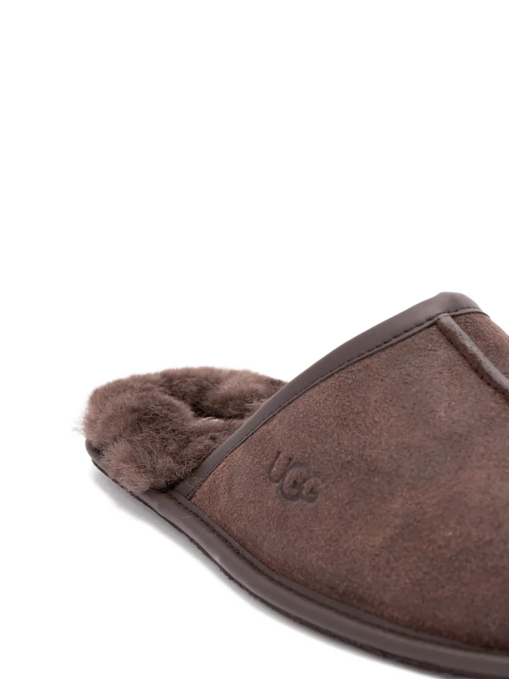 Ugg Suede Slippers In Brown