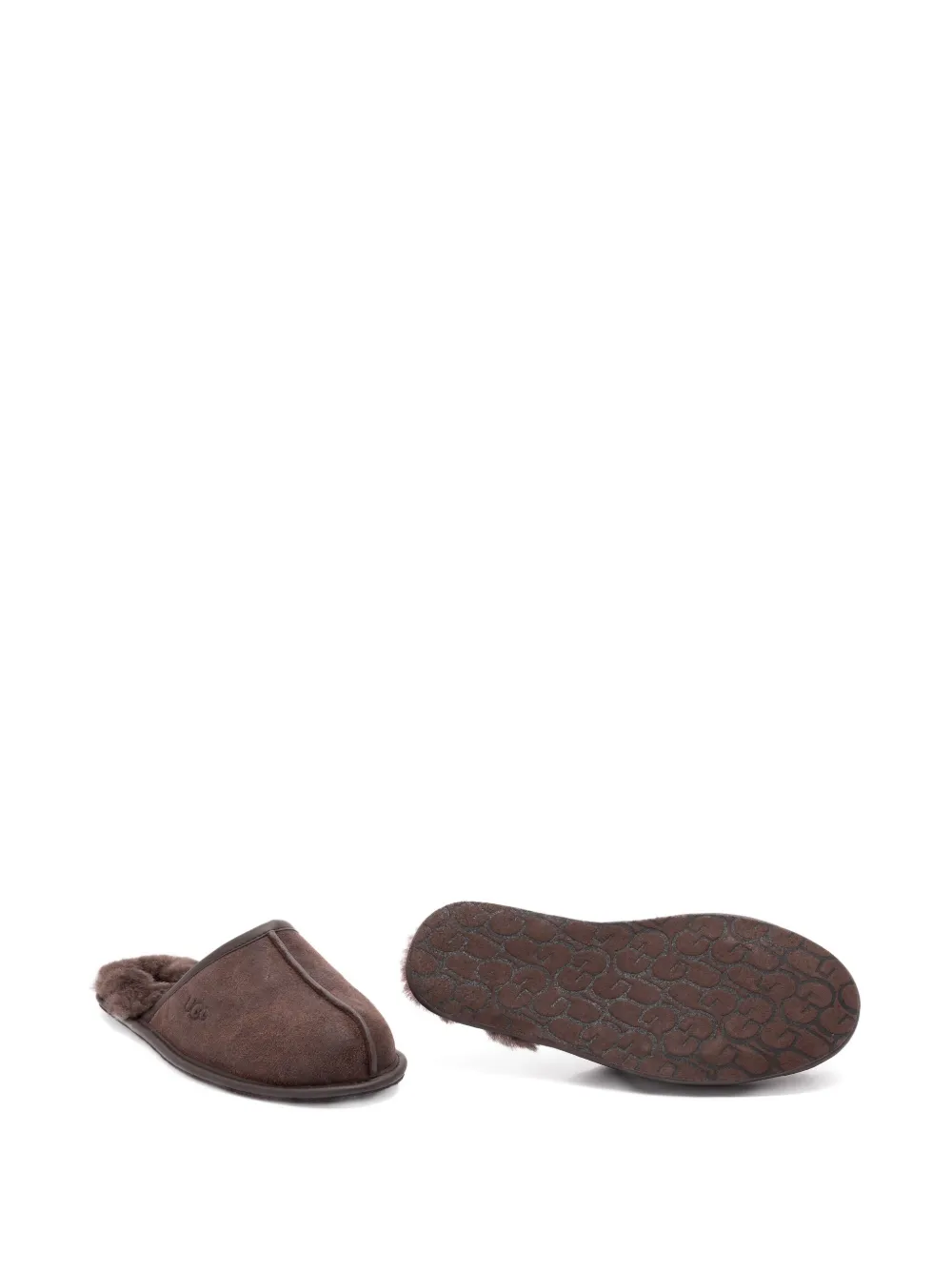Ugg Suede Slippers In Brown