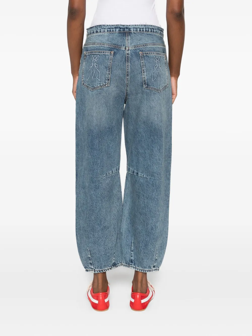 Patrizia Pepe Balloon Jeans In Blue