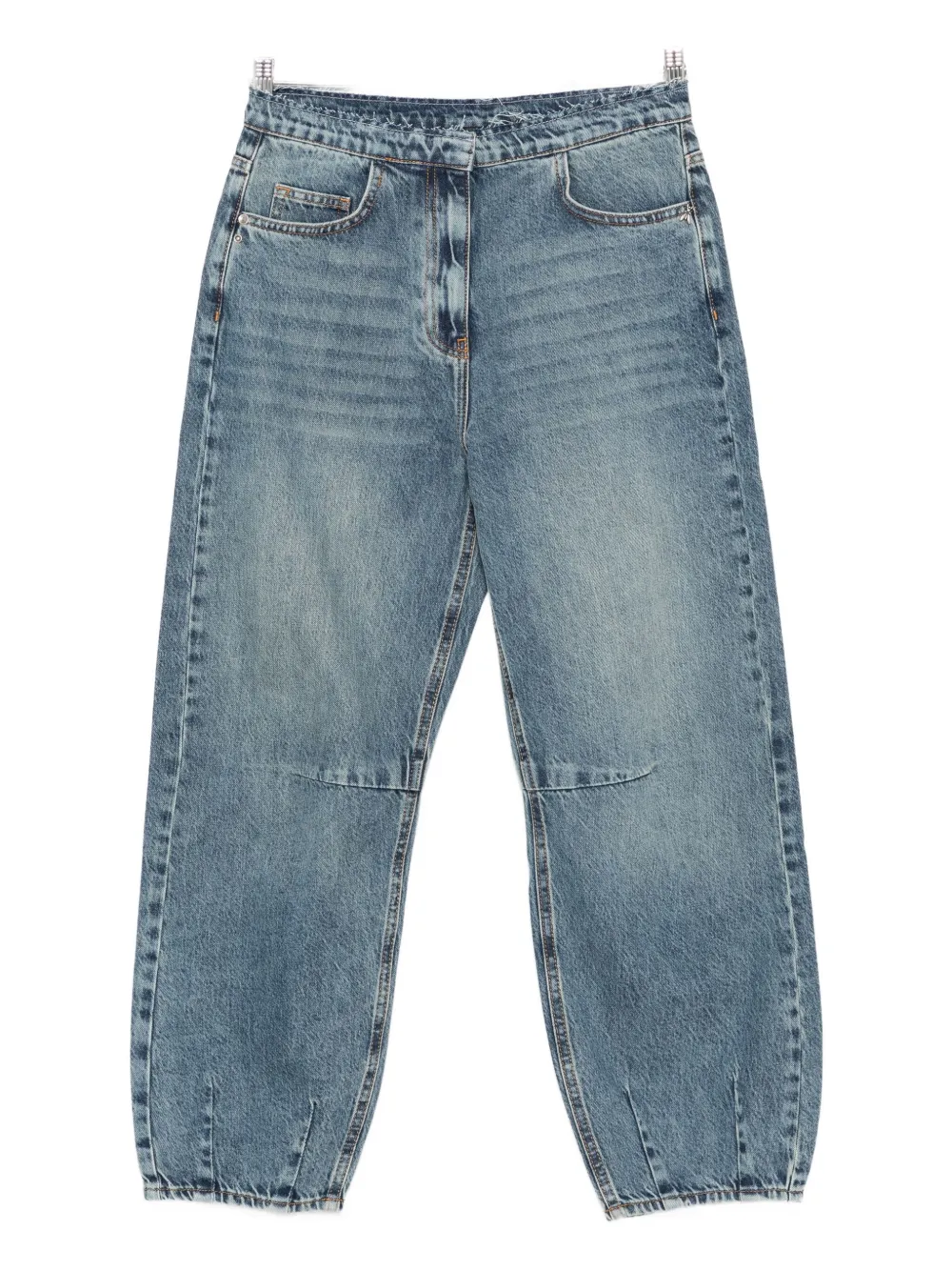 Patrizia Pepe Balloon Jeans In Blue