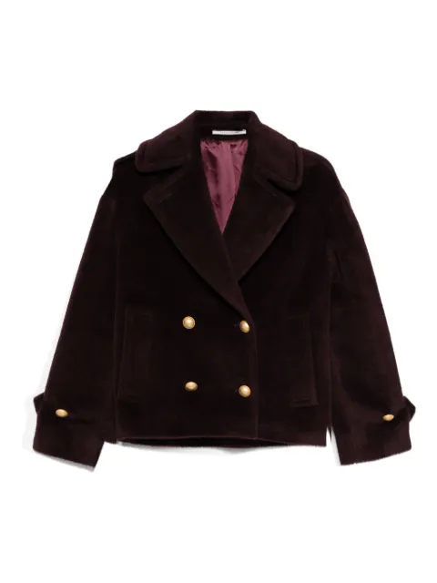 Tagliatore alpaca double-breasted coat