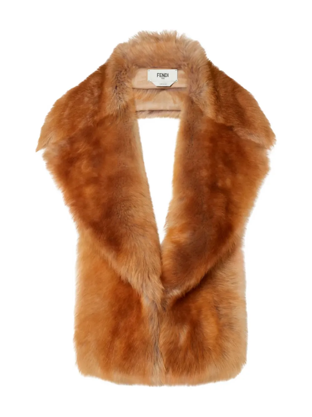 FENDI fur scarf - Marrone