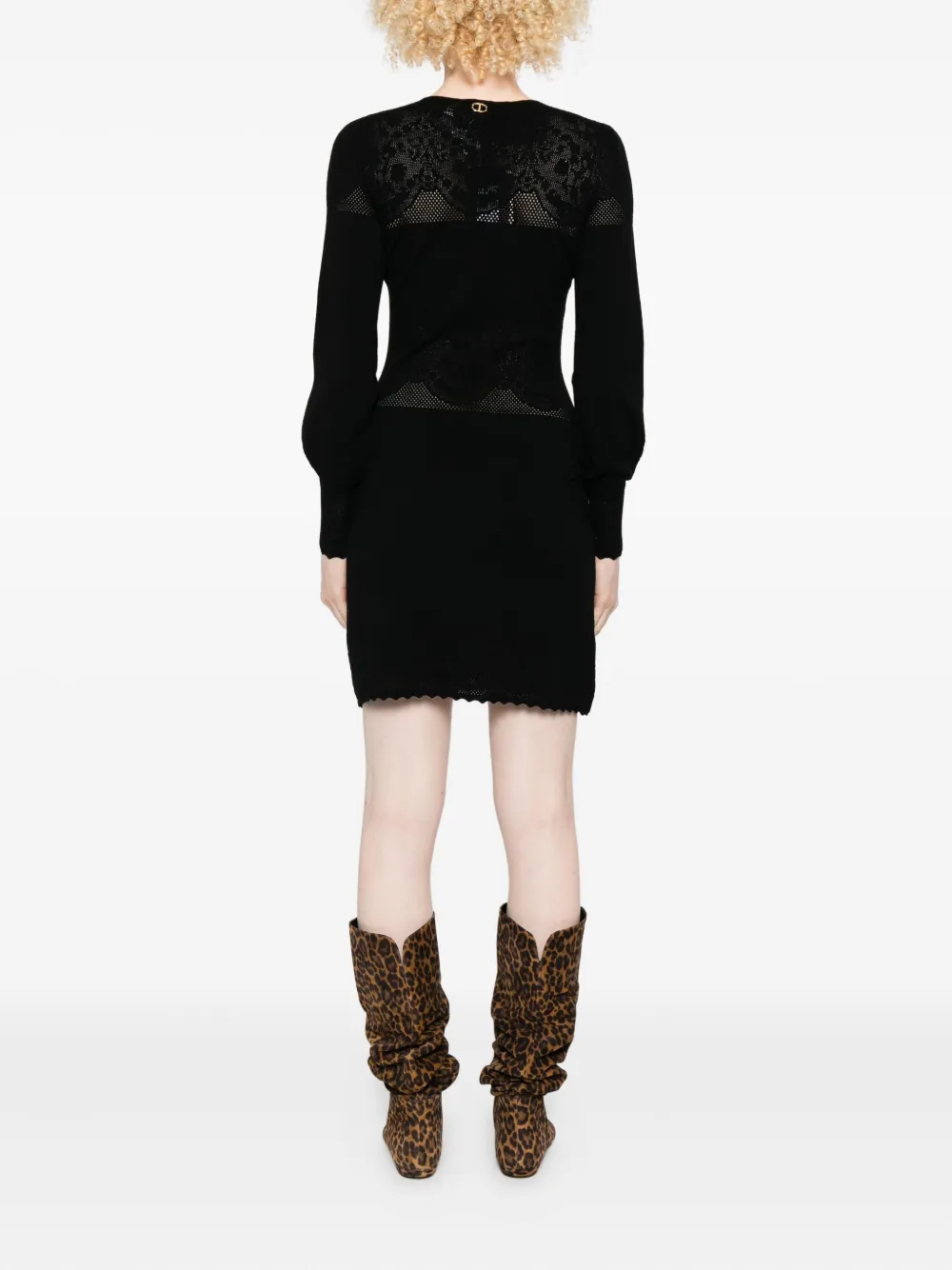 TWINSET Gebreide jurk Zwart