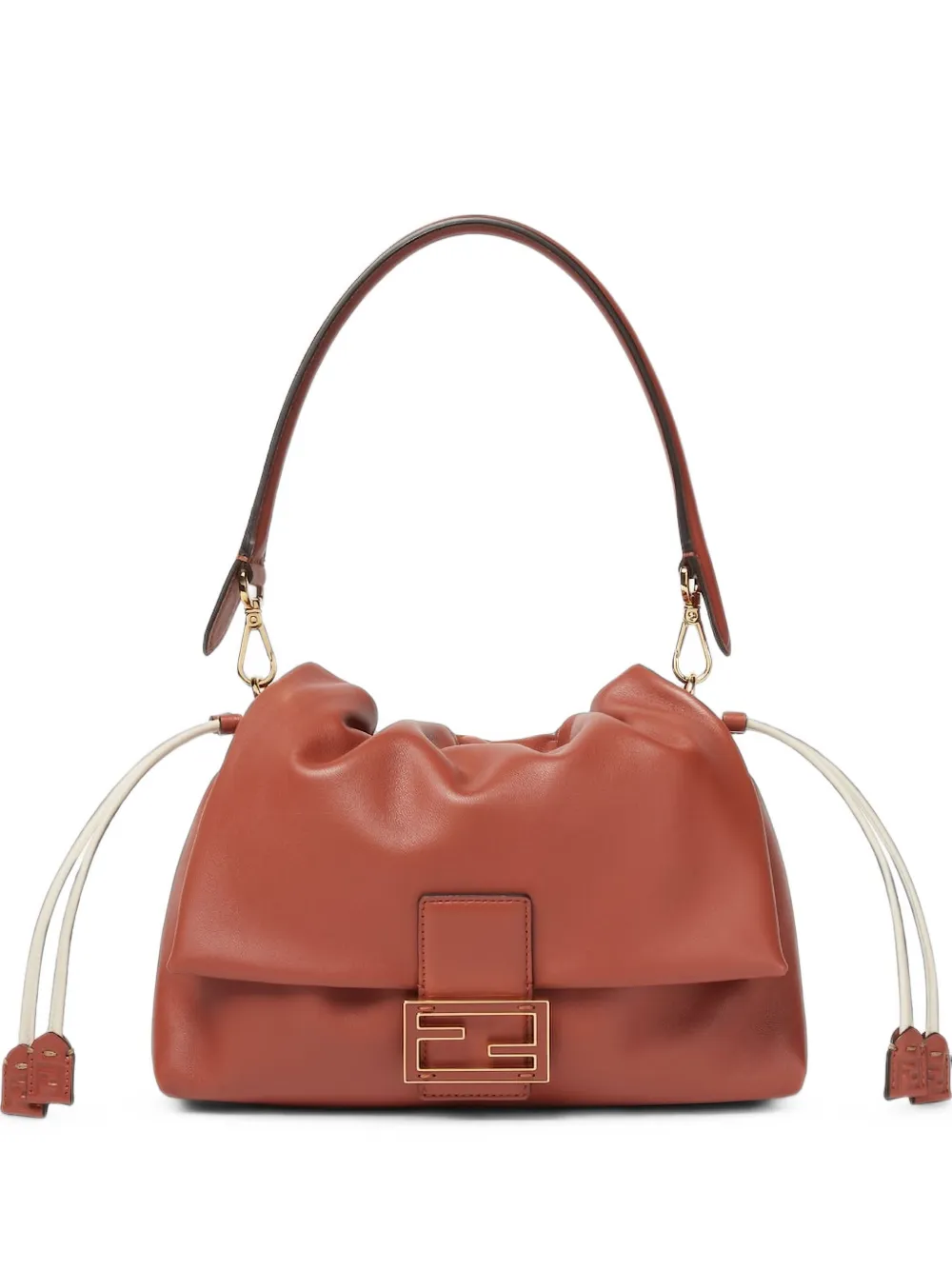 FENDI medium Mamma Baguette logo-plaque shoulder bag