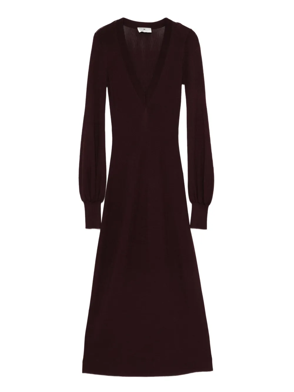 Elisabetta Franchi v-neck balloon-sleeve dress | Red | Image 1