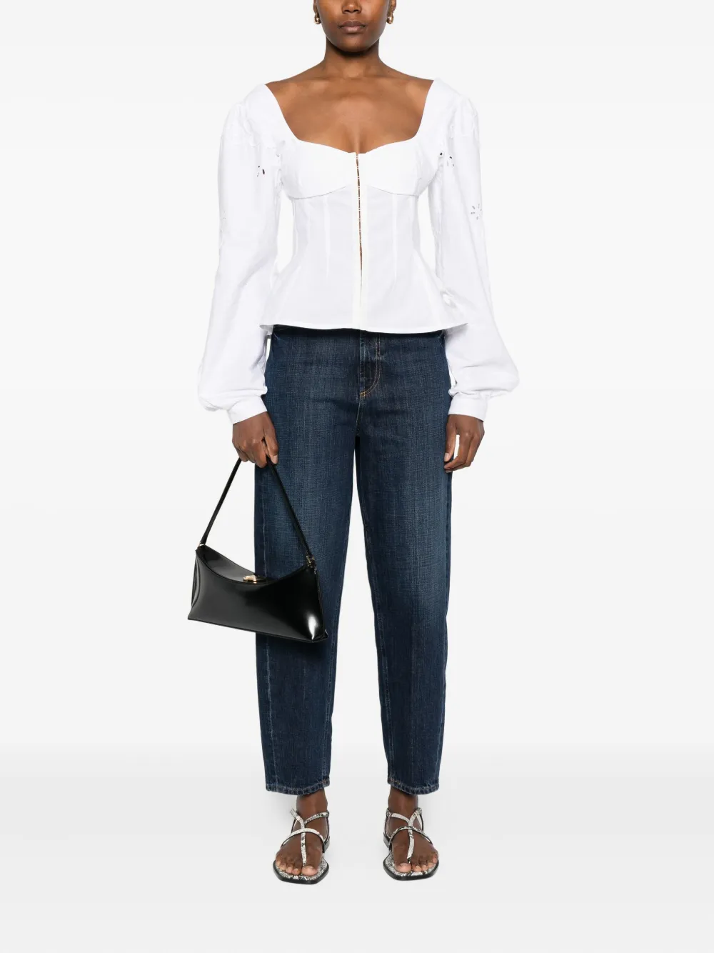 DONDUP High waist straight jeans - Blauw
