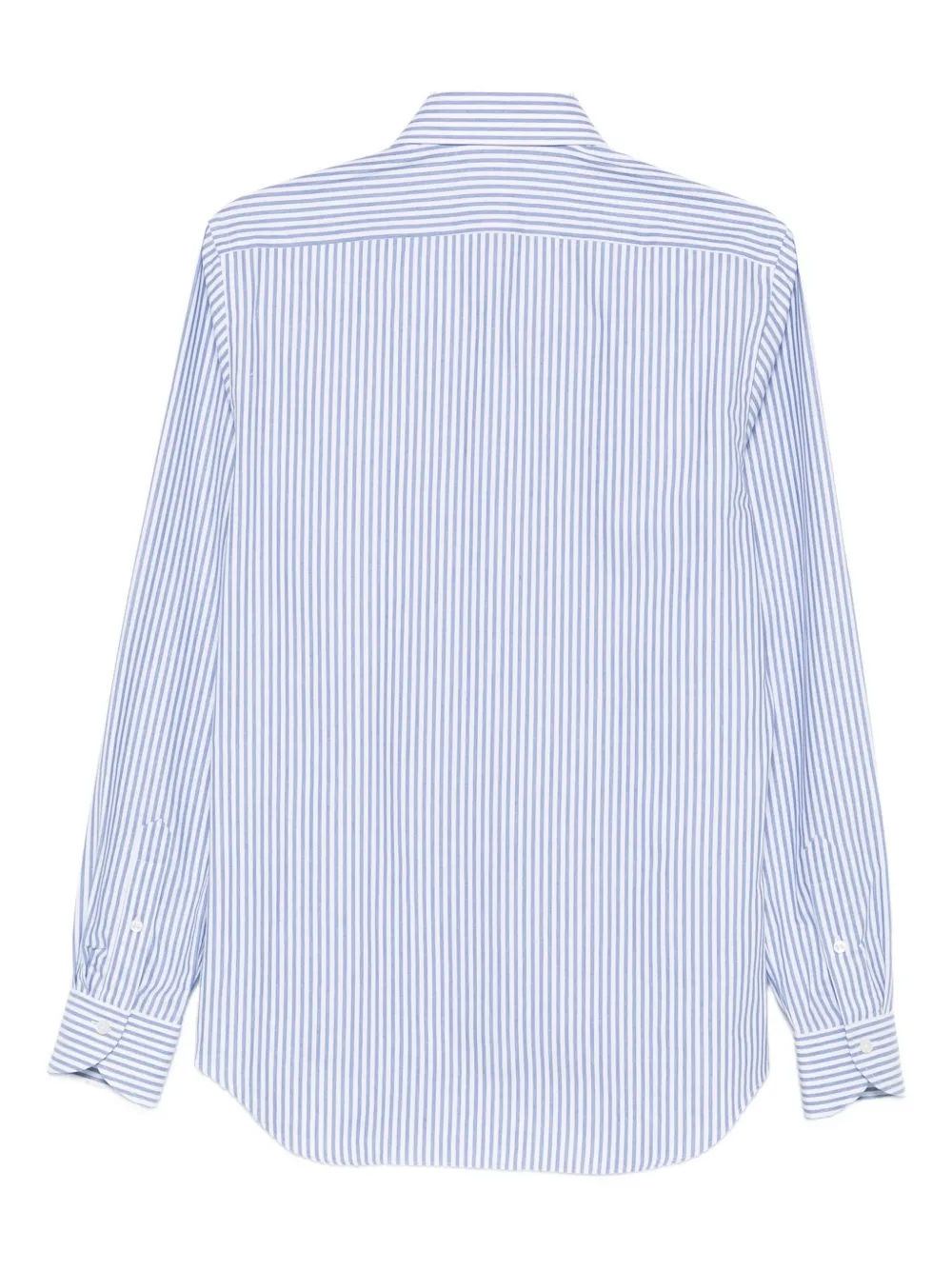 Xacus Gestreept katoenen overhemd - Blauw