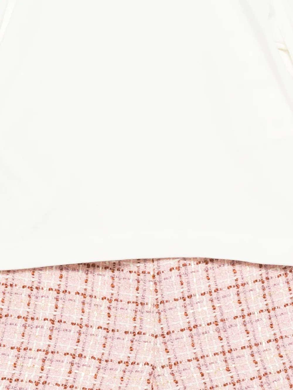 Abel & Lula Frill-neck Tweed Tracksuit In Multi