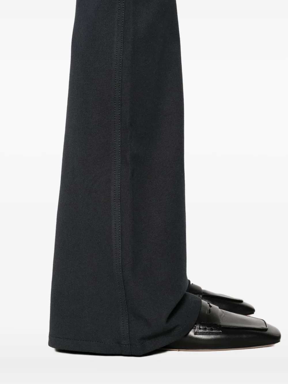 Joseph Buttoned Flared Trousers In Gray