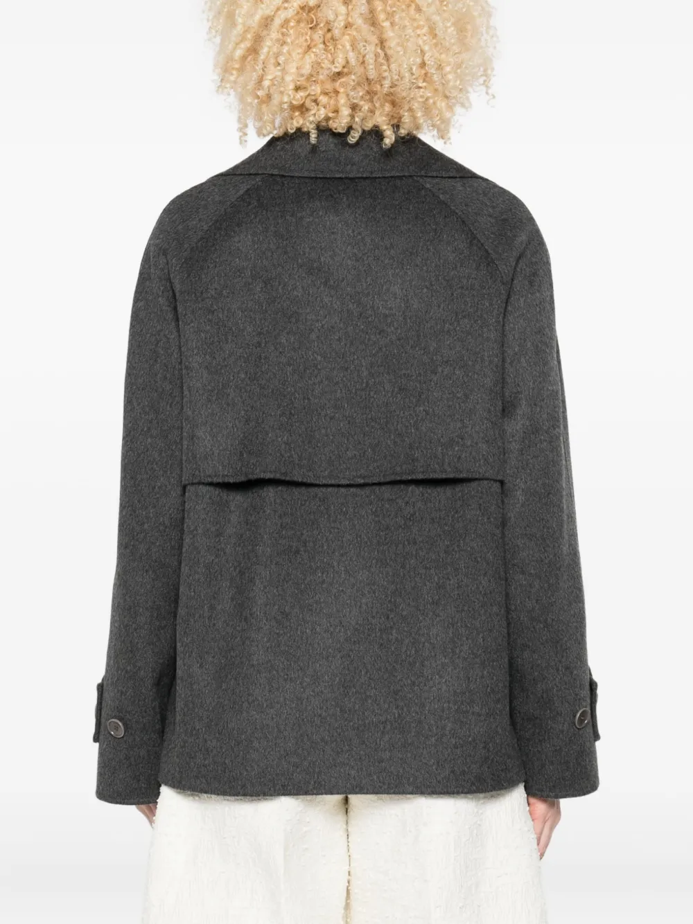 Joseph Double-breasted Coat In Gray