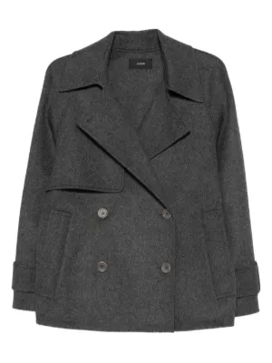 JIL SANDER ジルサンダー ヘリンボーン コート 【サイズ46】 ウール Jil Sander ヘリンボーン コート | グレー | FARFETCH JP