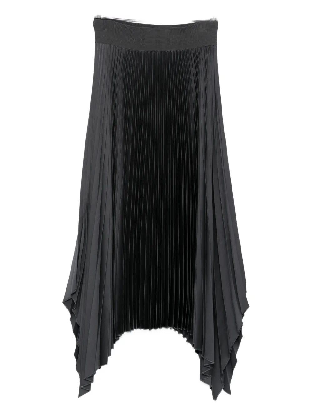 Joseph Pleated Asymmetric-hem Midi Skirt In Gold