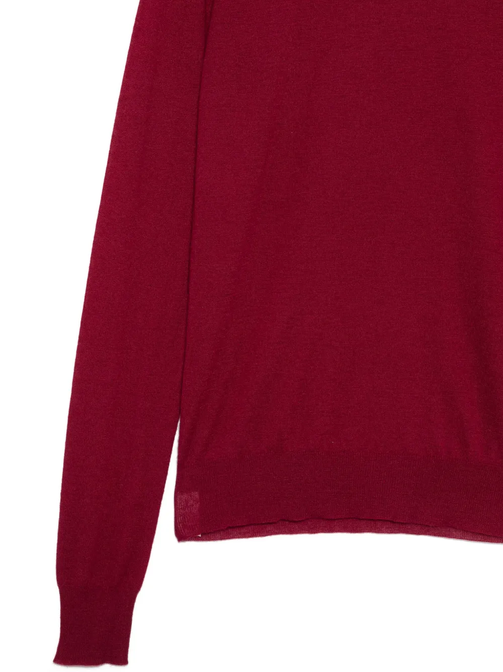 Joseph Round-neck Cashmere Sweater In Red