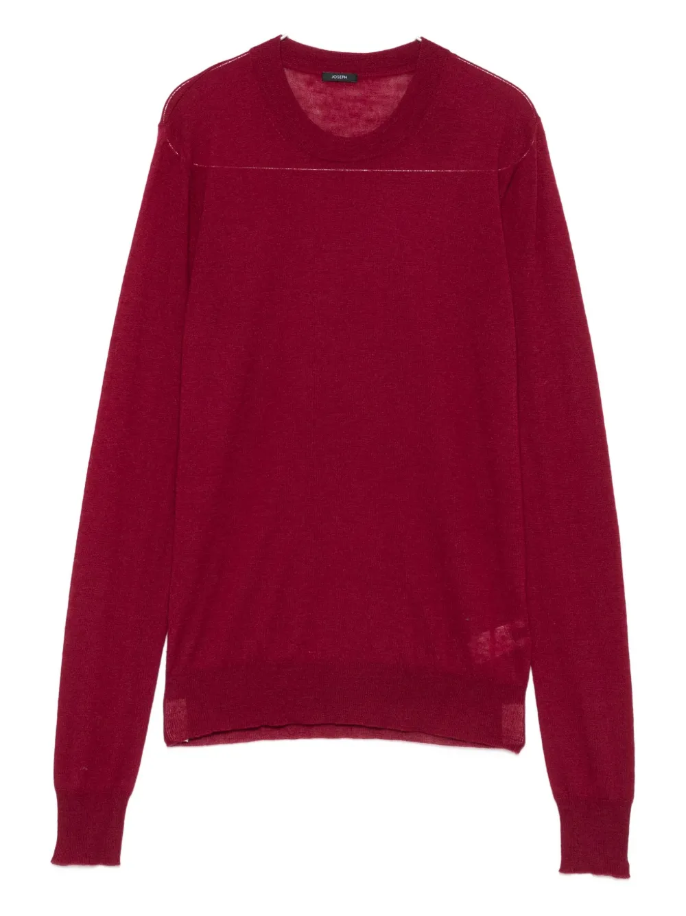Joseph Round-neck Cashmere Sweater In Red