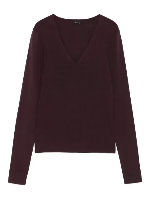 JOSEPH V-neck long-sleeve sweater 