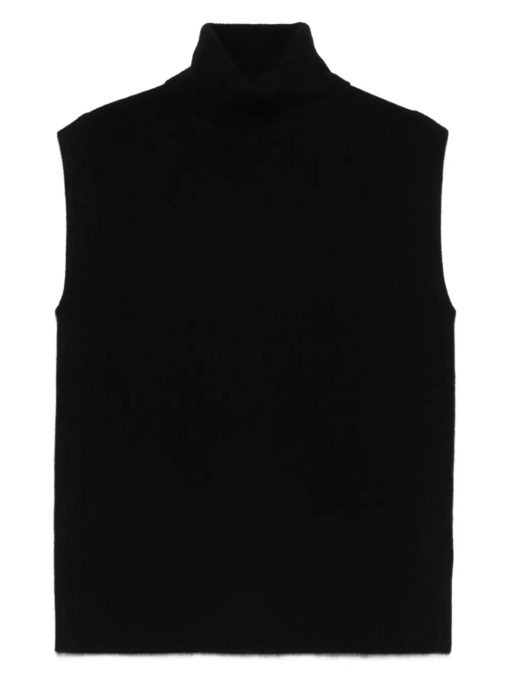 JOSEPH sleeveless turtleneck vest | Black | Image 1