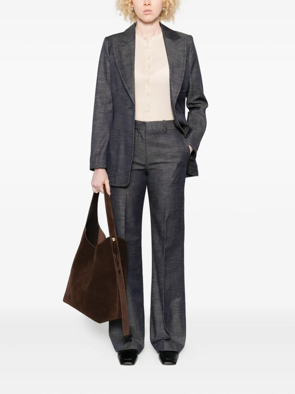 Joseph Straight-leg Trousers In Gray