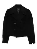 JOSEPH double-breasted cropped jacket - Black