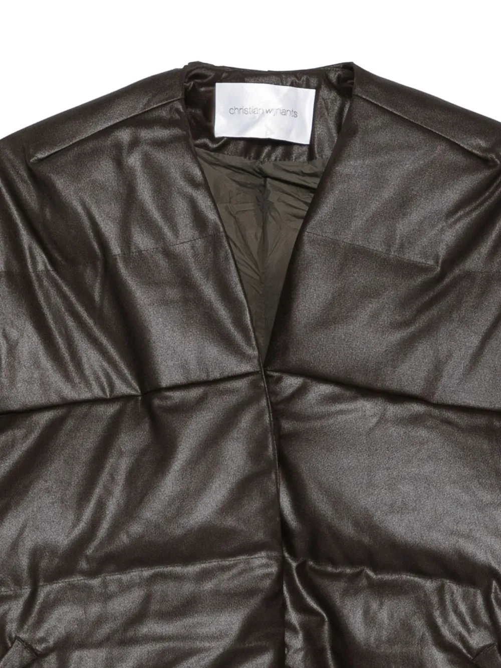 Christian Wijnants Gewatteerd jack met V-hals Bruin