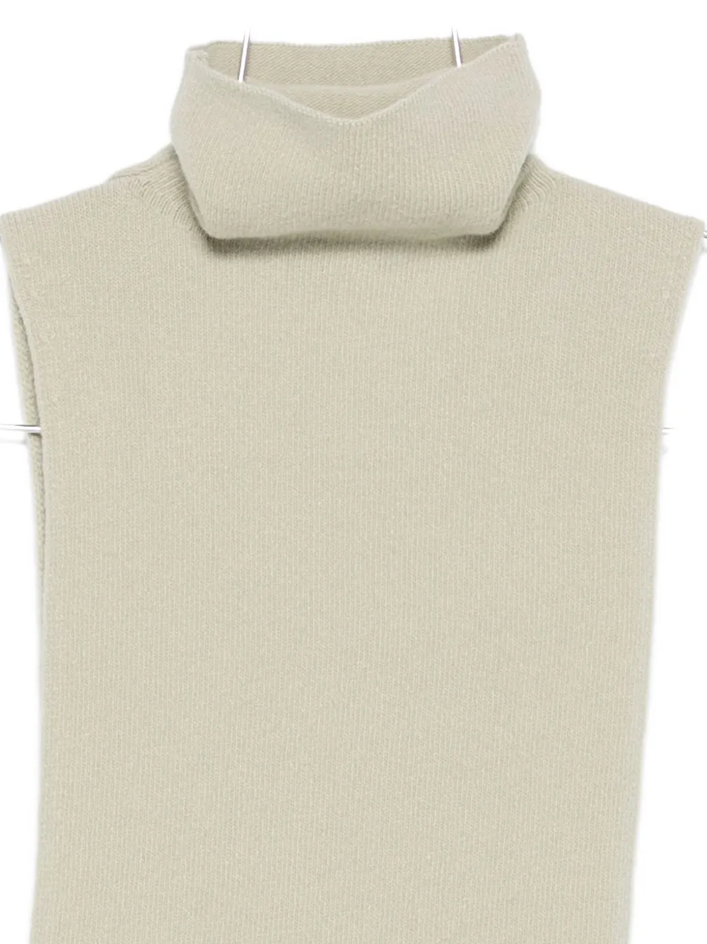 Christian Wijnants Turtleneck Sleeveless Top In Neutral