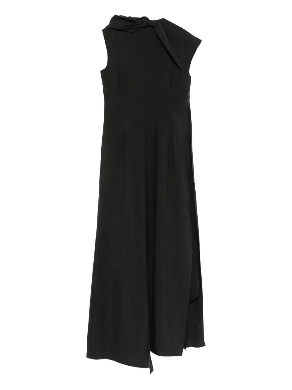 Christian Wijnants Daju draped asymmetrical dress - Zwart