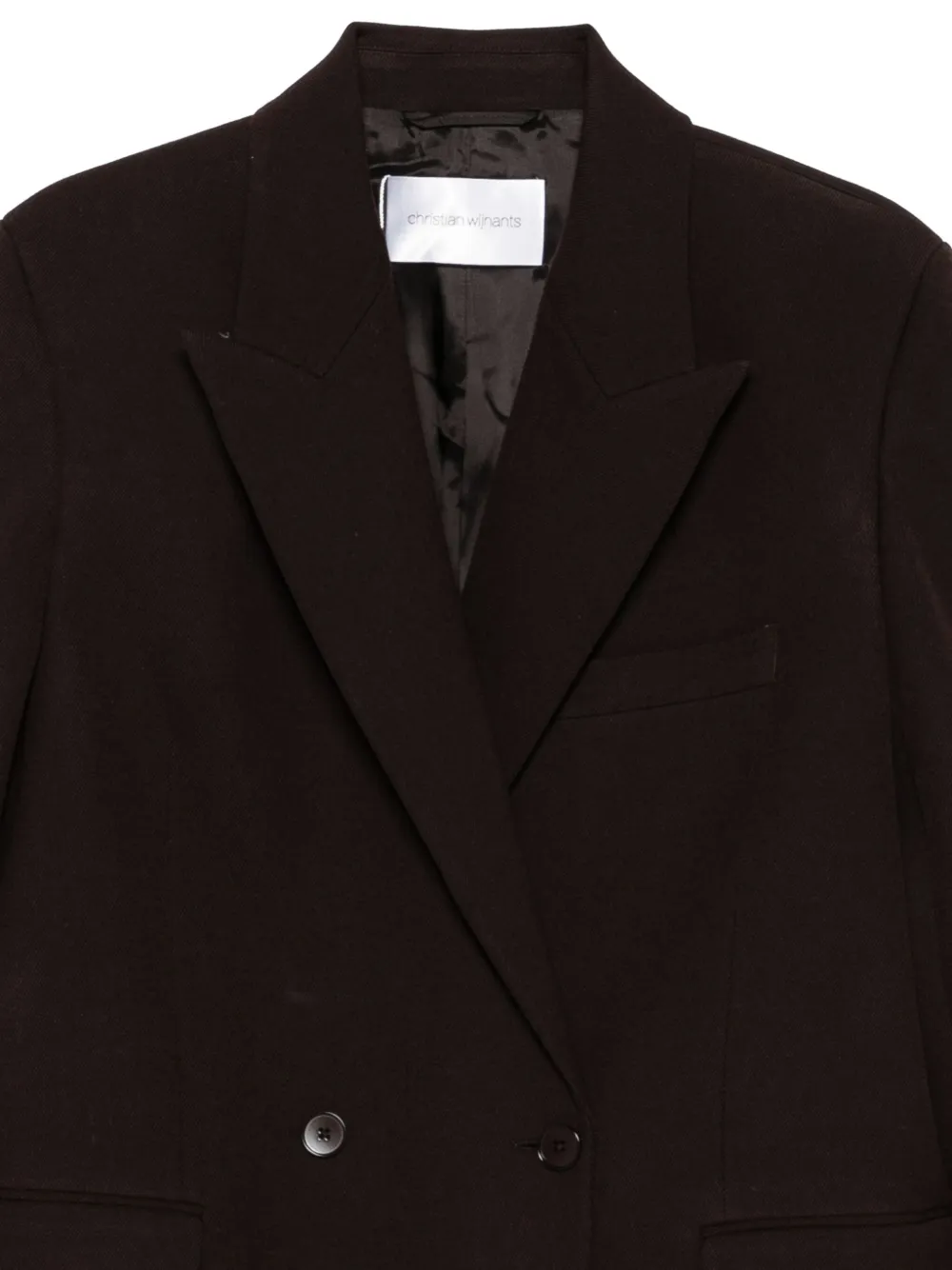 Christian Wijnants Cade jas met dubbele rij knopen Rood