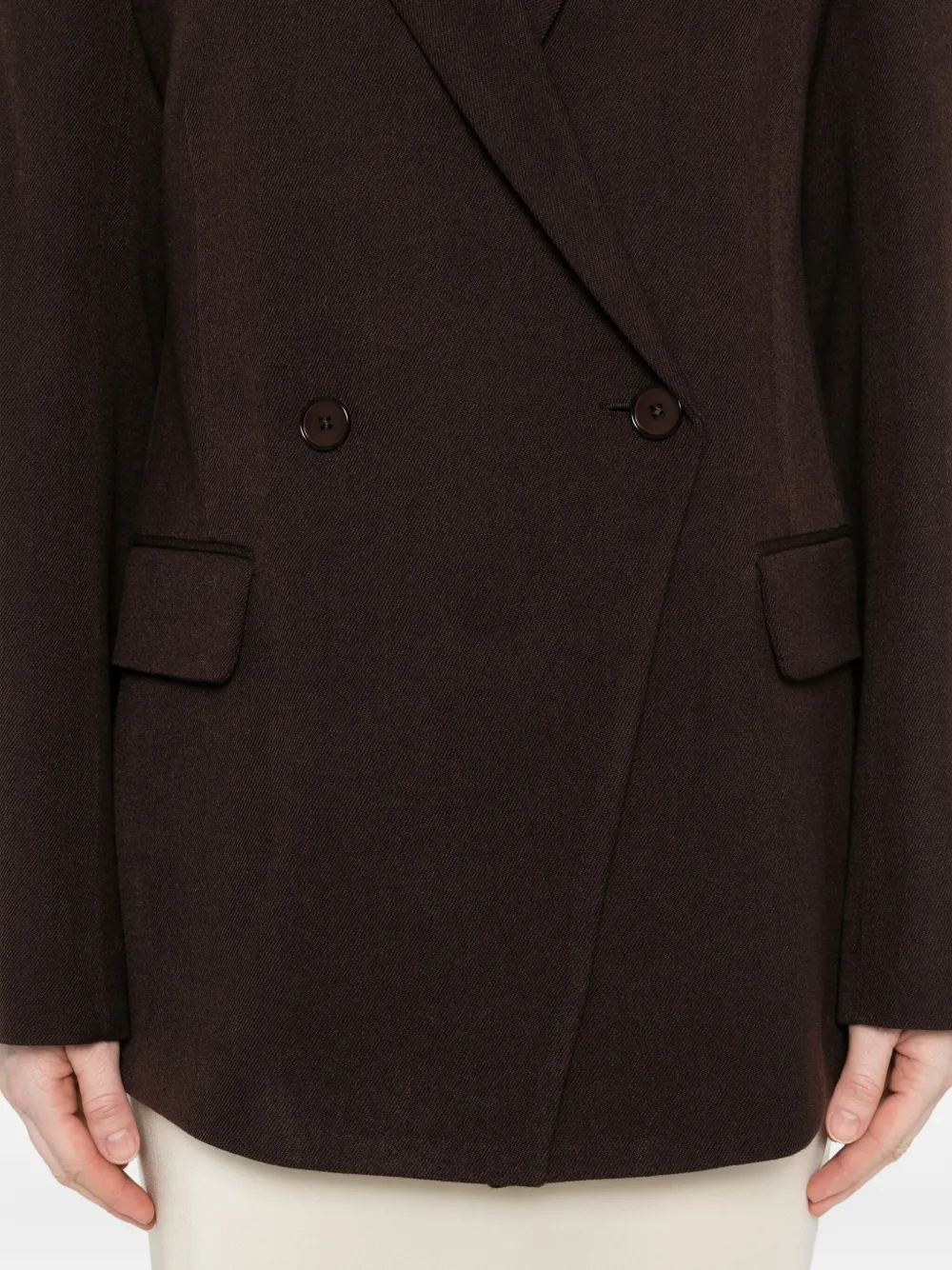 Christian Wijnants Blazer met dubbele rij knopen Bruin