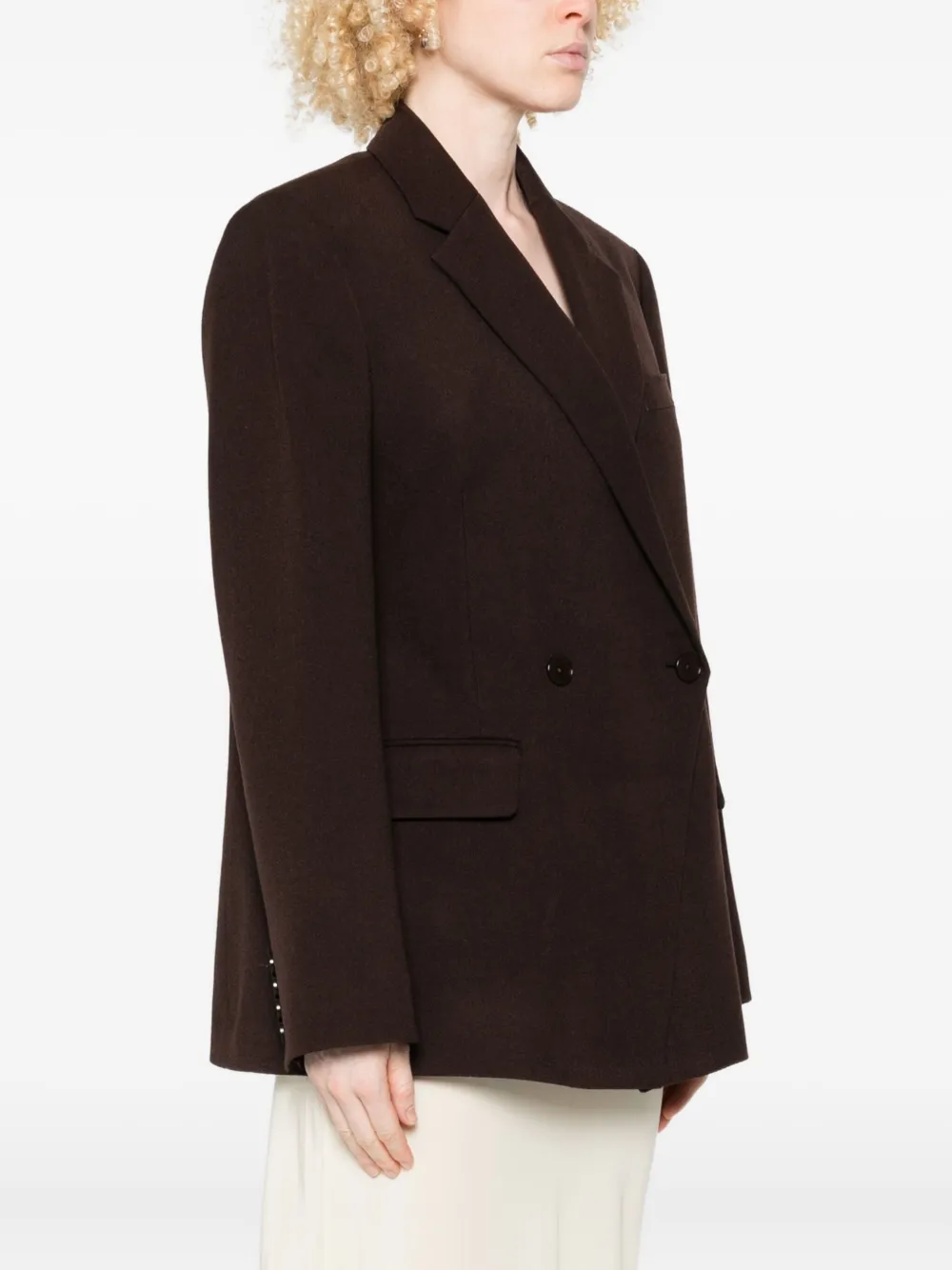Christian Wijnants Blazer met dubbele rij knopen Bruin