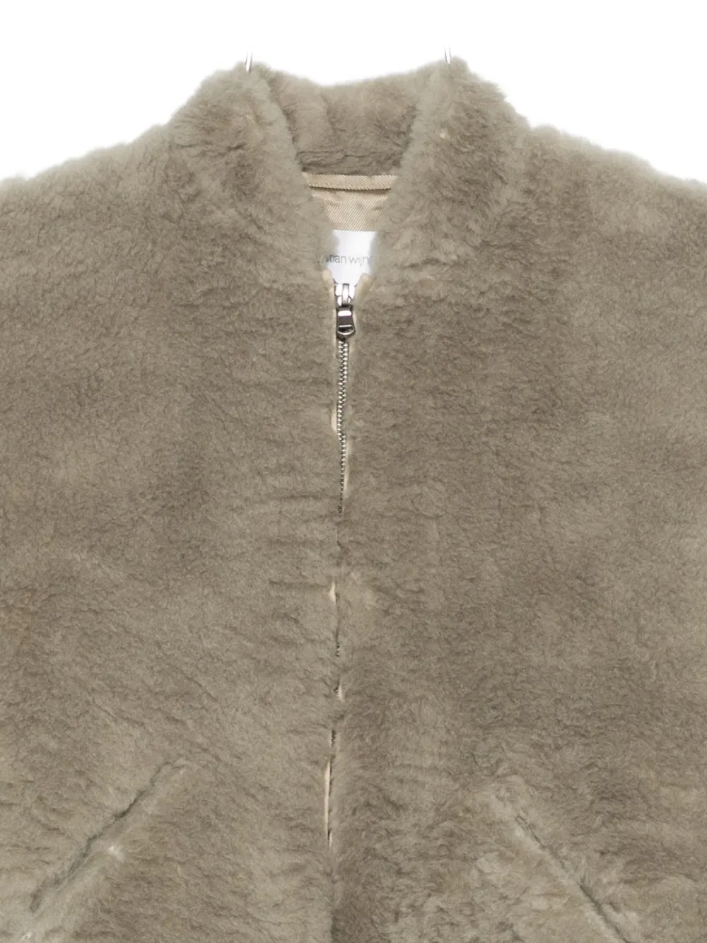 Christian Wijnants Juli Zip-front Jacket In Neutral