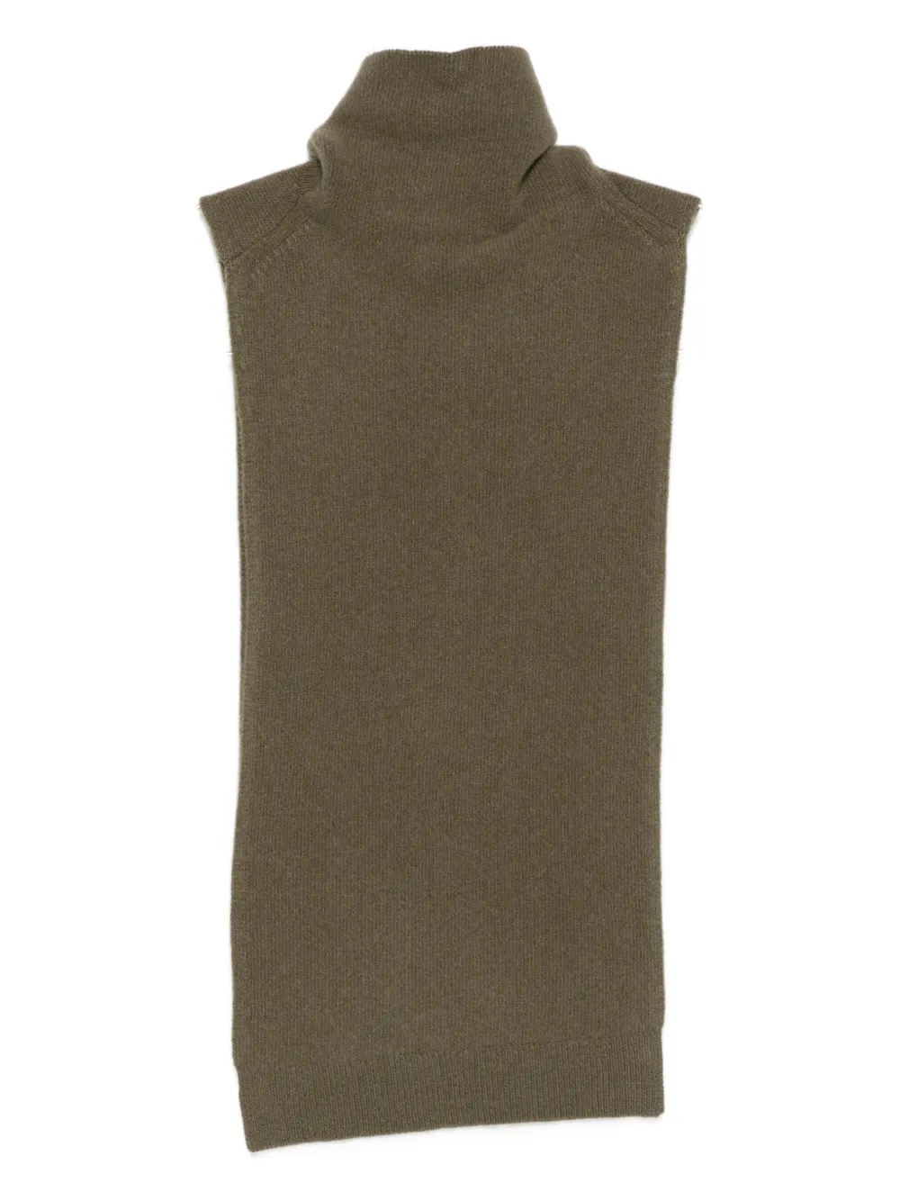 Christian Wijnants Turtleneck Sleeveless Top In Green