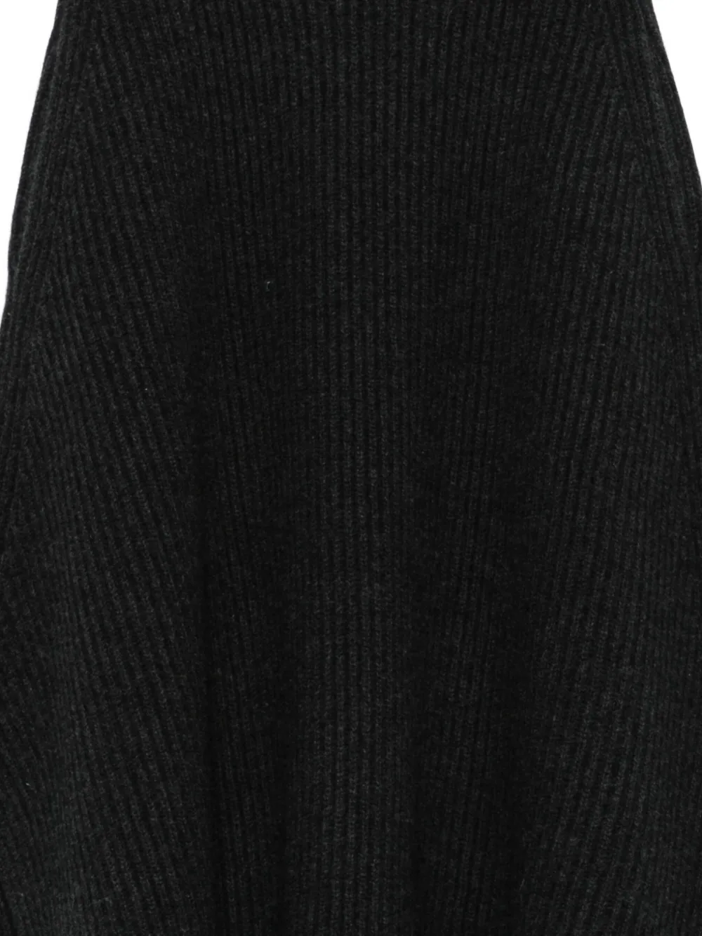 Christian Wijnants Ribbed Asymmetric Midi Skirt In Black