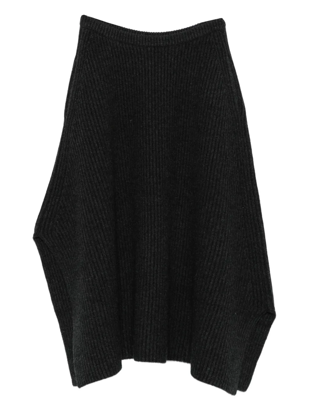 Christian Wijnants ribbed asymmetric midi skirt | Grey | Image 1