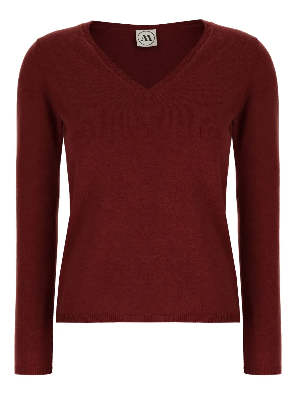 Andrè Maurice V-neck Sweater In Red