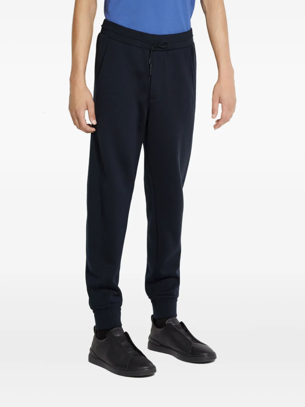 Zegna Broek met trekkoord Blauw