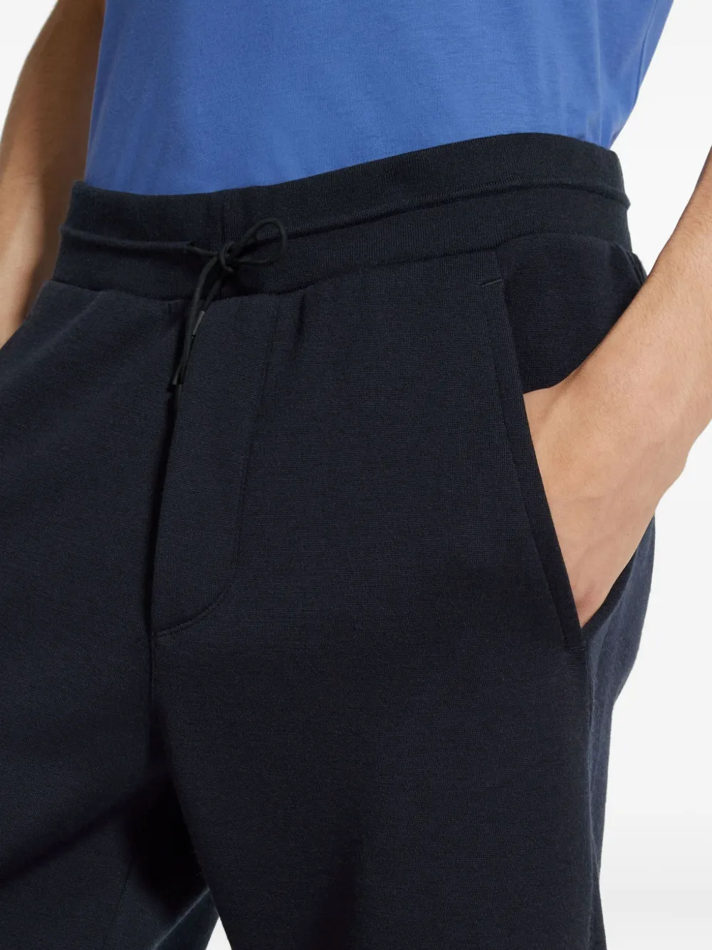 Zegna Broek met trekkoord Blauw