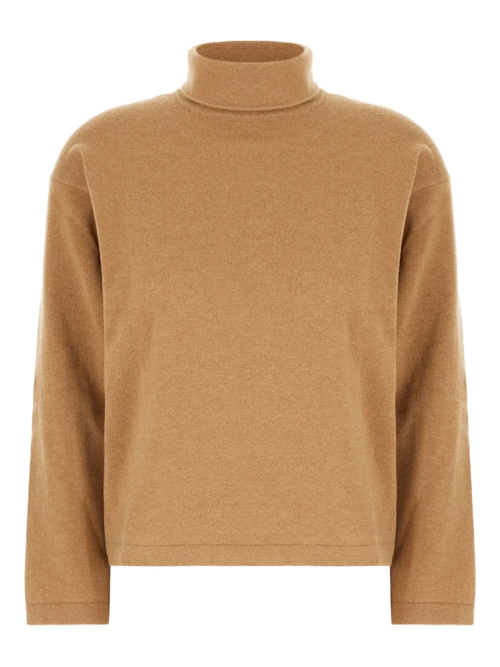 Andrè Maurice Turtleneck Cashmere Sweater In Brown